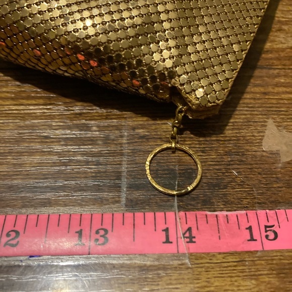 Vintage Whiting & Davis gold mesh clutch/purse - Picture 5 of 10